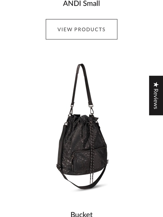 ANDI New York Handbags - ANDI New York The ANDI Drawstring Bucket Bag in Black Leopard